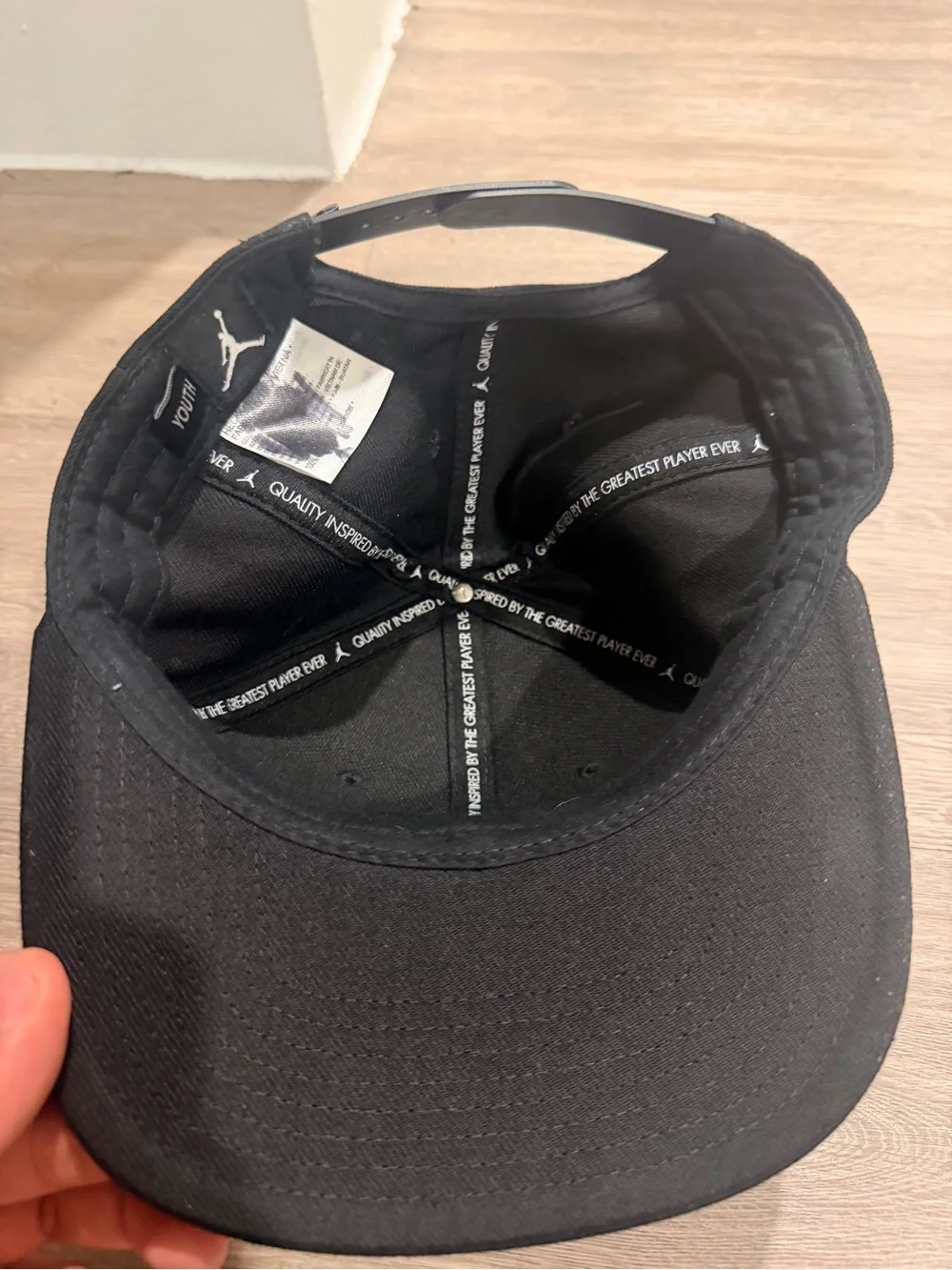 Nike Air Jordan Hat Youth Jumpman Snapback Cap Boy Black